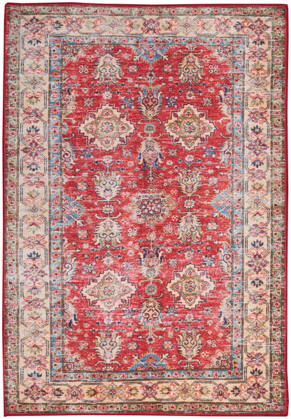 Nourison Home Fulton FUL01 Red Traditional Power-loomed Rug