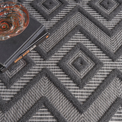 Nourison Home Versatile  Charcoal Black  Contemporary