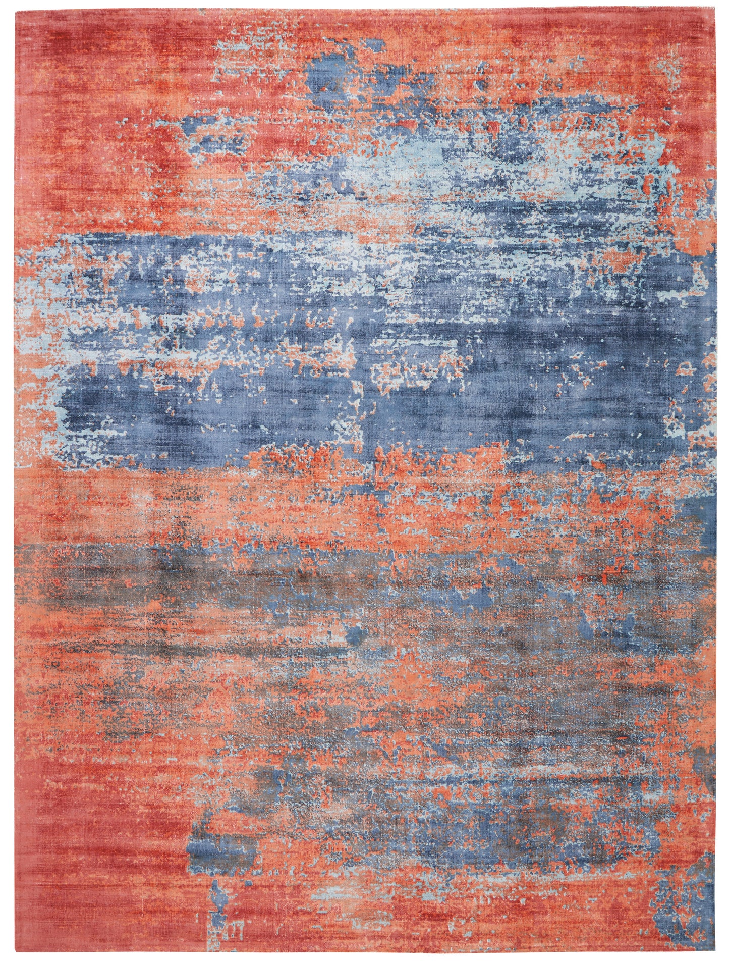 Nourison Home Safari Dreams  Blue Brick  Contemporary