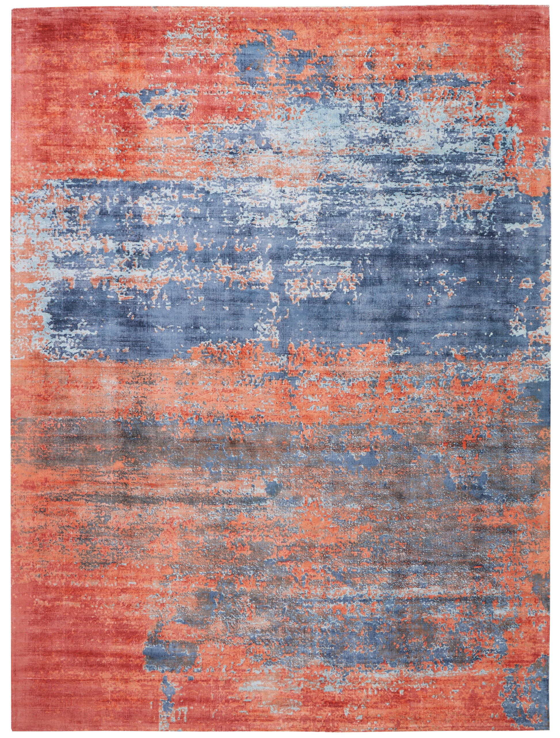 Nourison Home Safari Dreams  Blue Brick  Contemporary