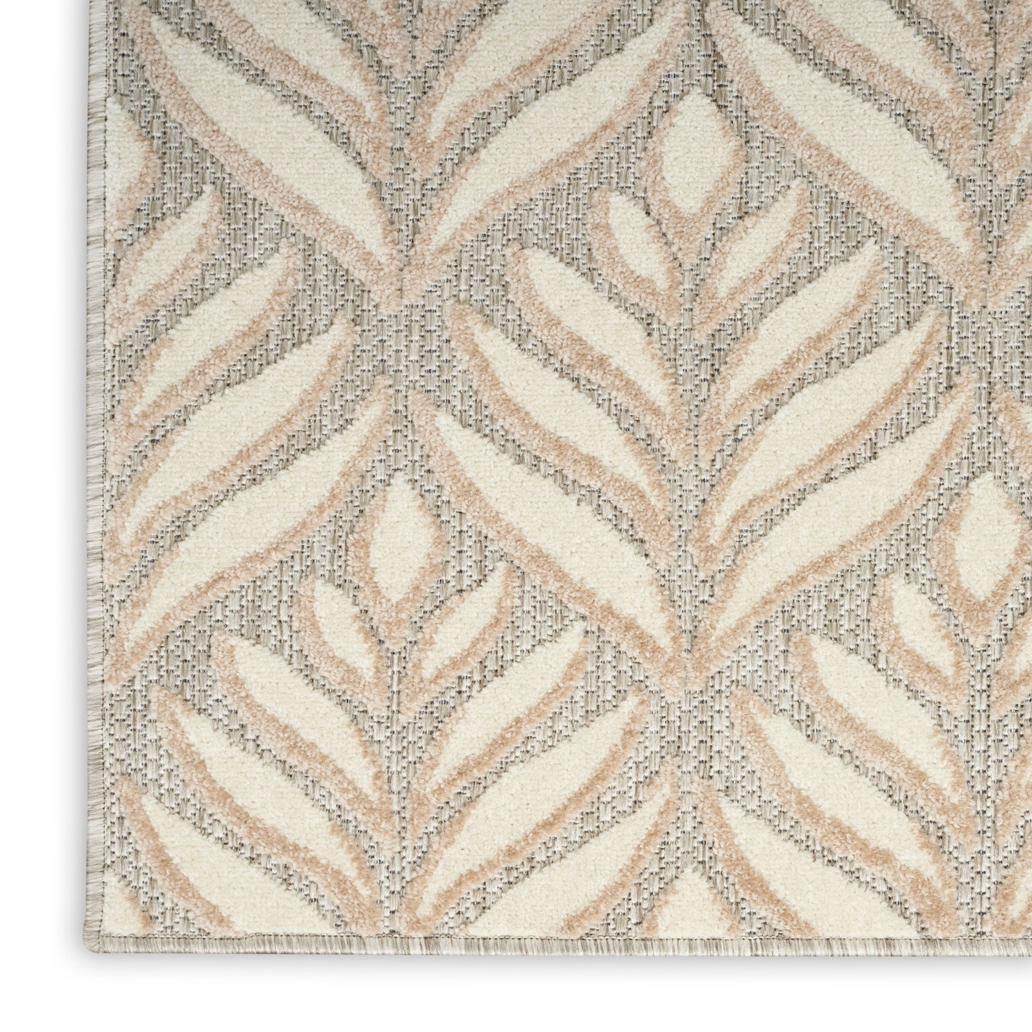 Nourison Home Aloha  Ivory Grey  Contemporary