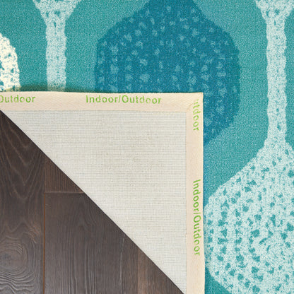 Waverly Sun N Shade  Aqua  Contemporary