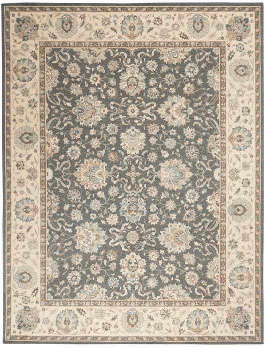 Nourison Home Living Treasures  Grey Ivory  Traditional