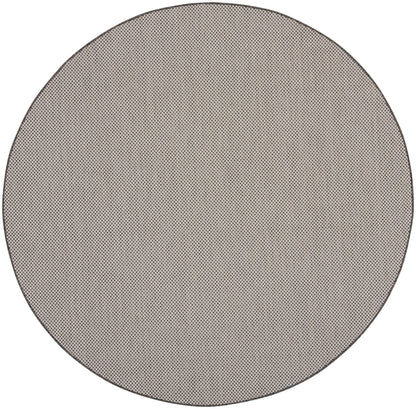 Nourison Home Courtyard COU01 Ivory Charcoal Contemporary Power-loomed Rug