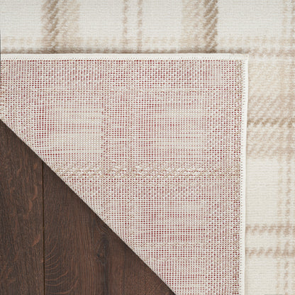 Nourison Home Grafix  Ivory Beige  Contemporary