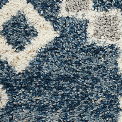 Nourison Home Oslo Shag  Denim Blue  Contemporary