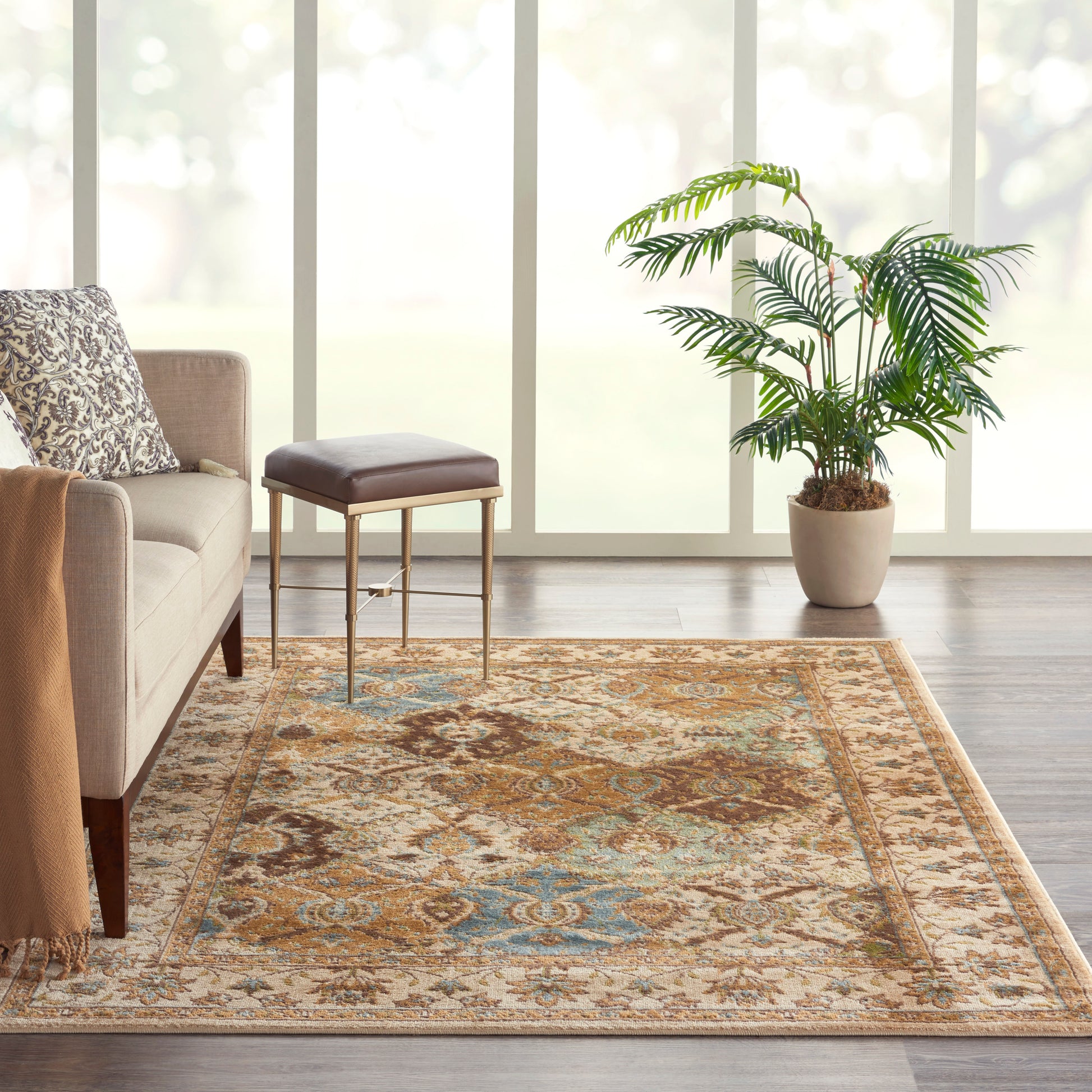 Nourison Home Modesto  Beige  Traditional
