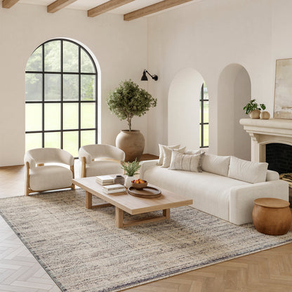 Nourison Home Lynx  Ivory Blue  Transitional