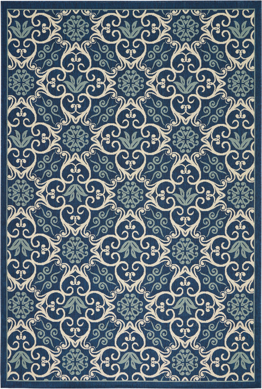 Nourison Home Caribbean  Navy  Transitional