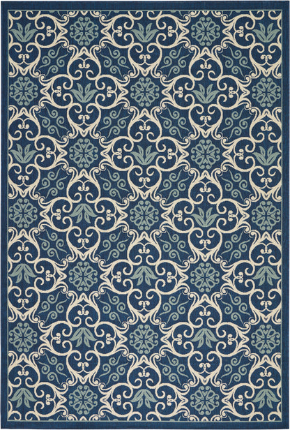 Nourison Home Caribbean  Navy  Transitional