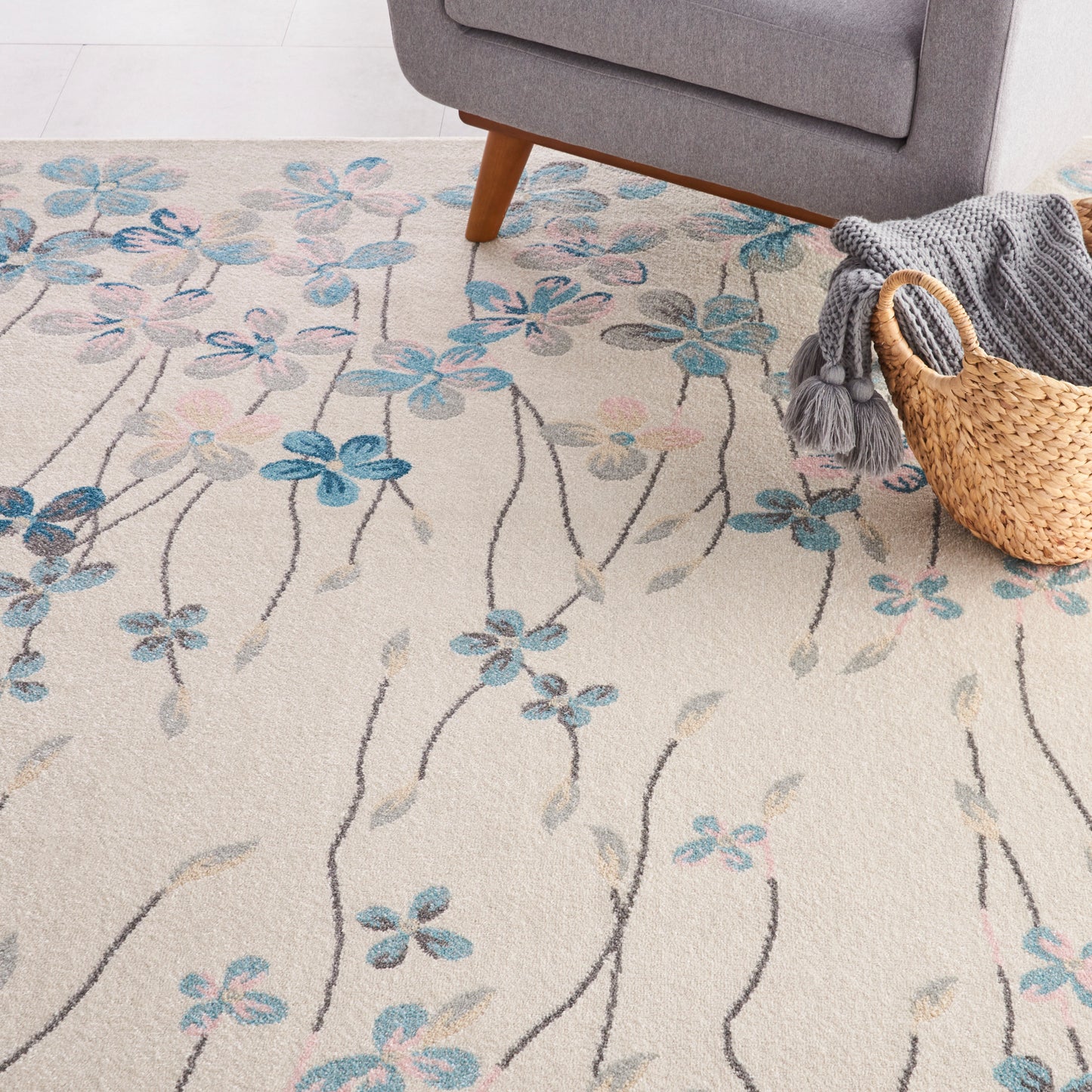 Nourison Home Tranquil  Ivory  Contemporary