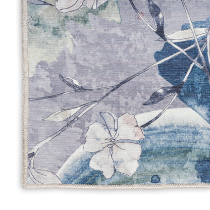 Nourison Home Nourison Washables  Grey Blue  Traditional