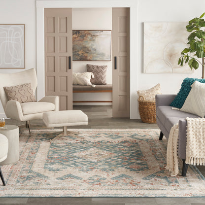 Nourison Home Thalia  Green Ivory  Transitional