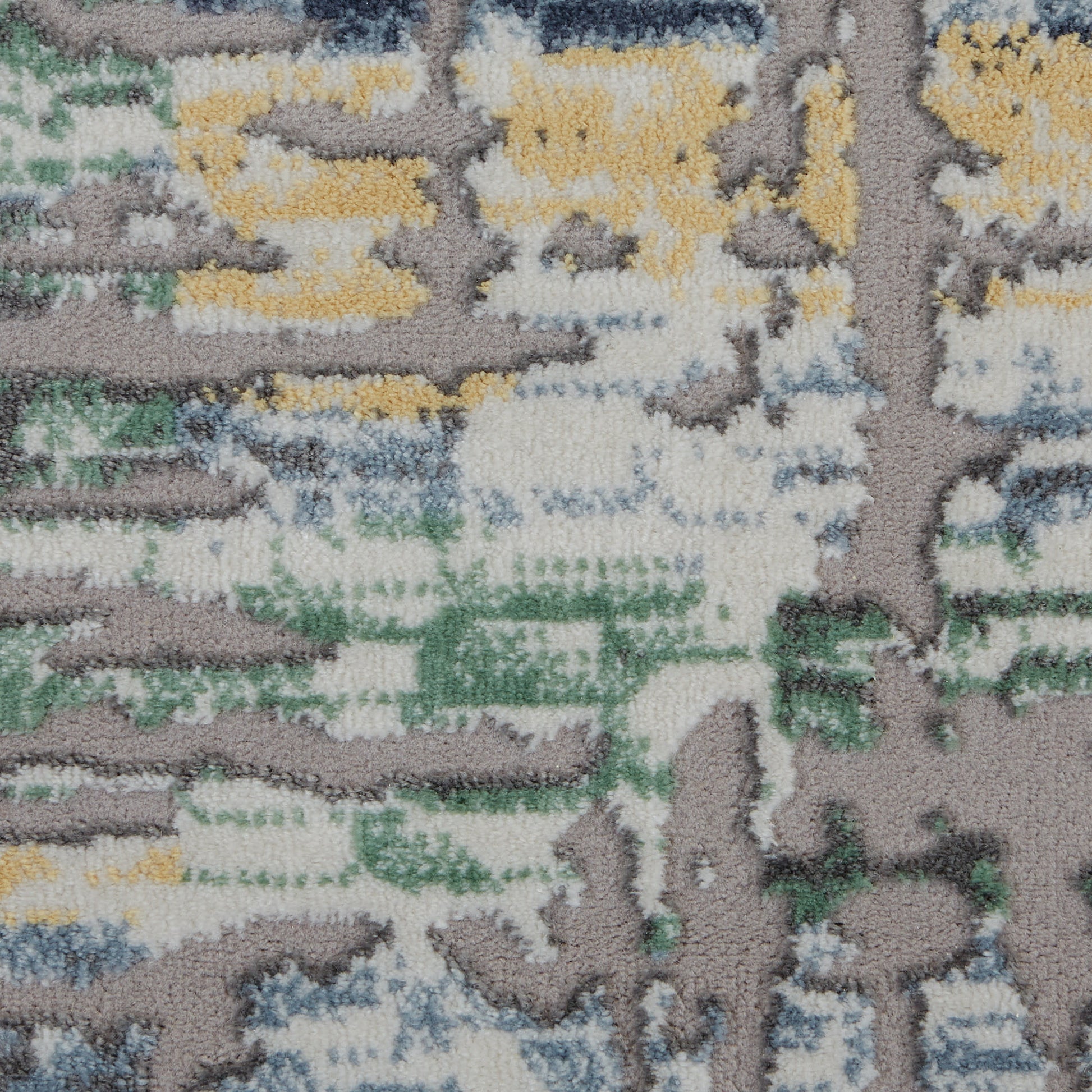 Nourison Home Urban Chic  Grey Multicolor  Contemporary