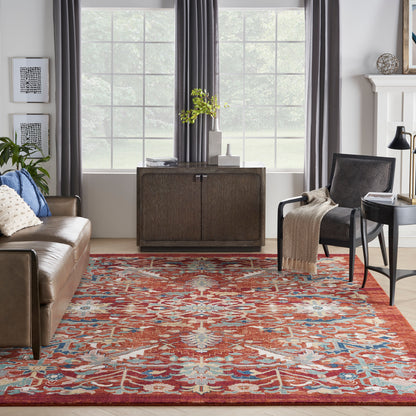 Nourison Home Parisa  Brick  Traditional