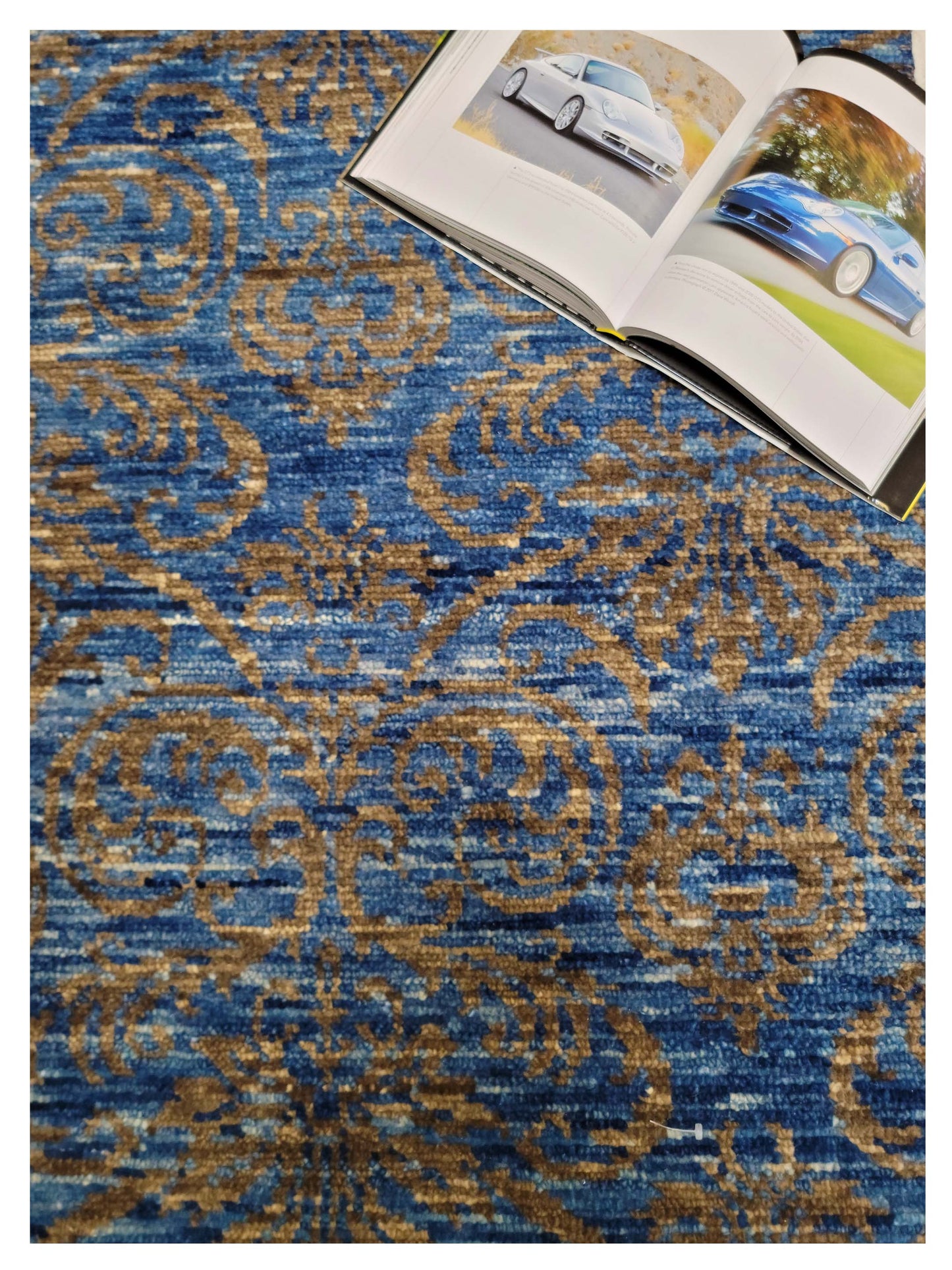 Artisan Samara Blue Brown Transitional Knotted Rug
