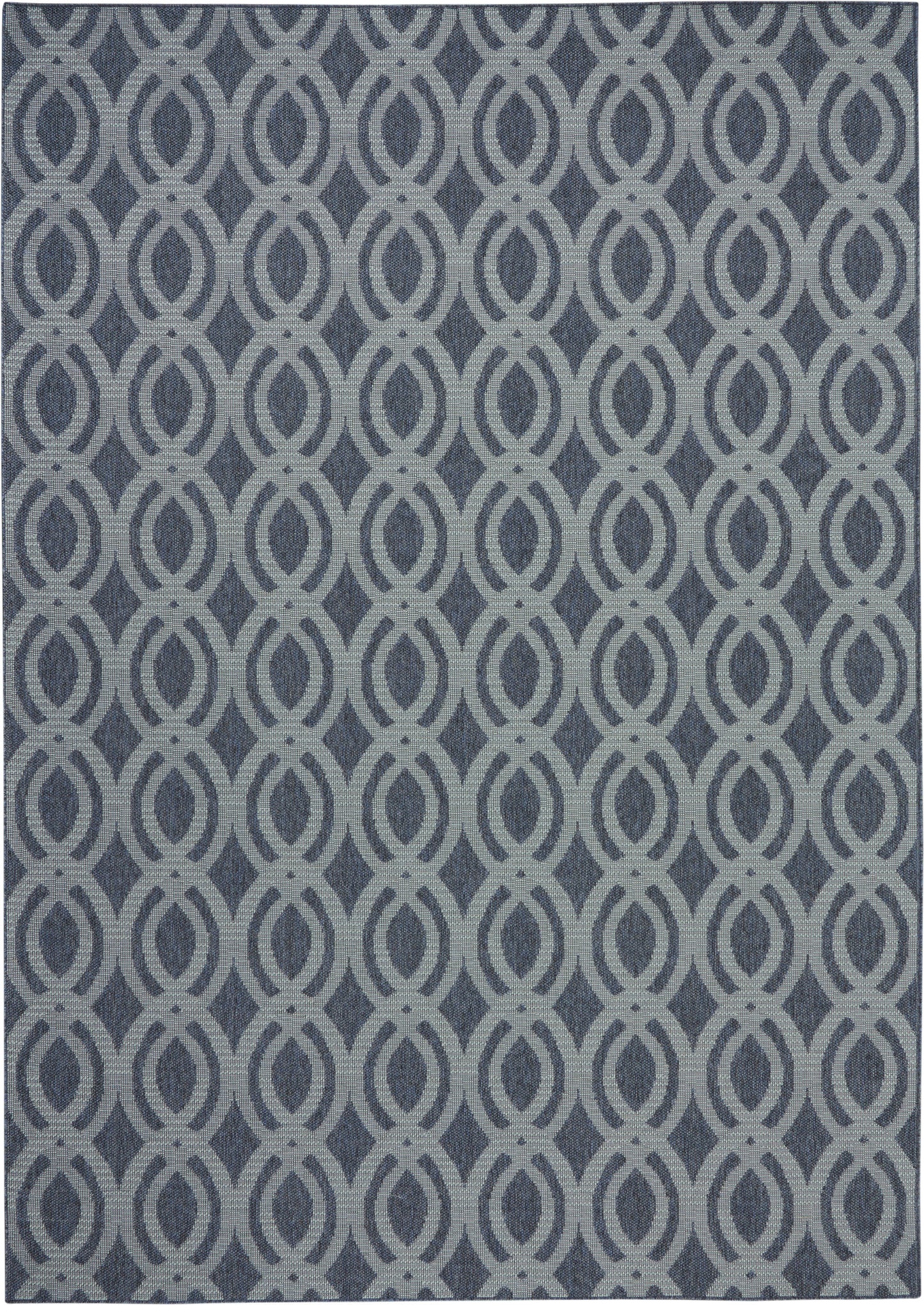 Nourison Home Aruba ARB05 Slate Light Blue Contemporary Power-loomed Rug