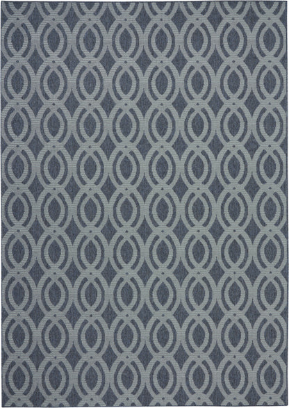Nourison Home Aruba ARB05 Slate Light Blue Contemporary Power-loomed Rug
