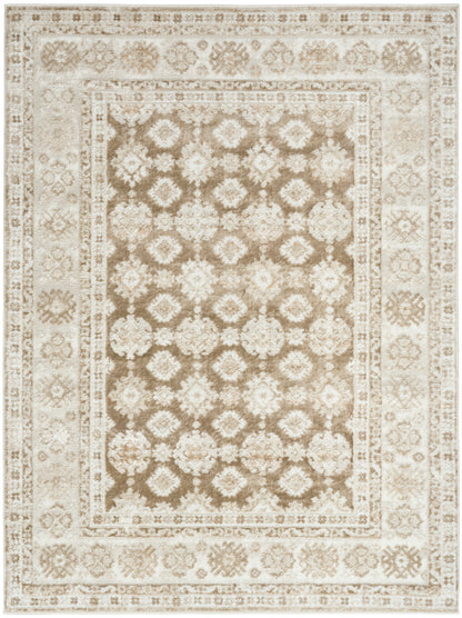 Nourison Home Dekor DEK02 Ivory Taupe Traditional Machine Woven Rug