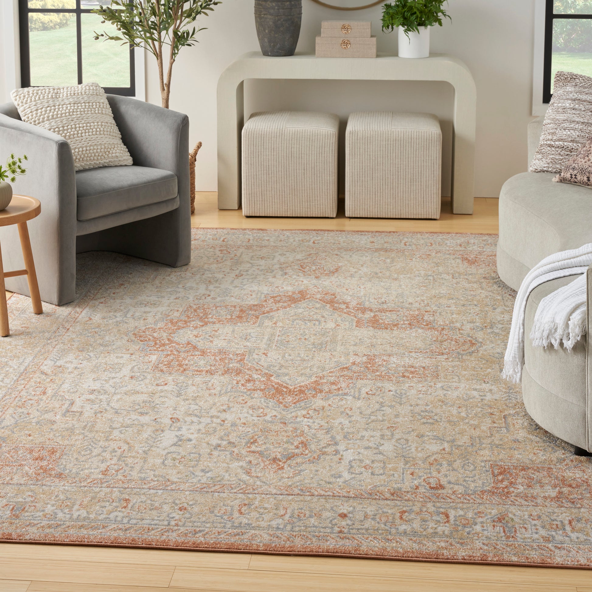 Nourison Home Nourison Essentials Persian  Beige Rust  Traditional