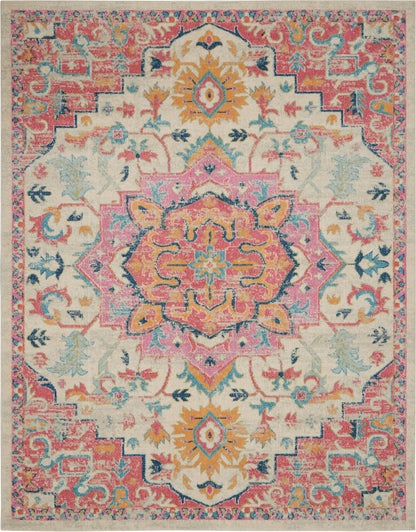 Nourison Home Passion PSN25 Ivory Pink Transitional Power-loomed Rugs