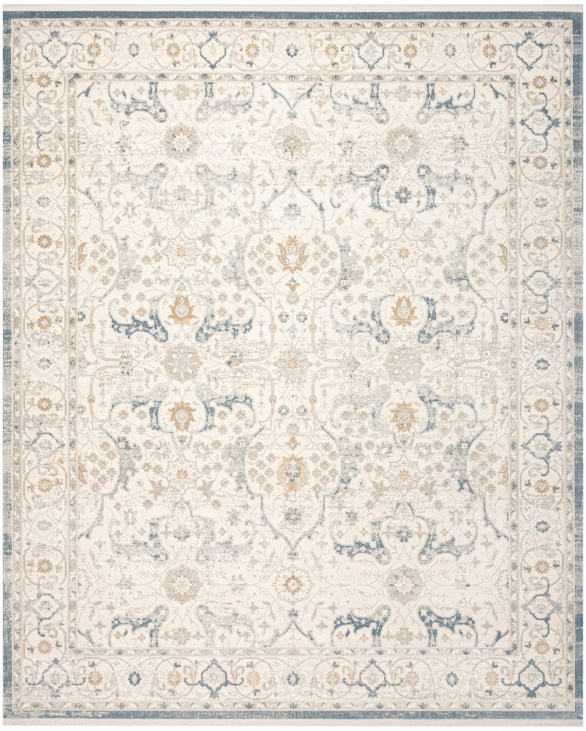 Nourison Home Pardis  Light Blue  Traditional