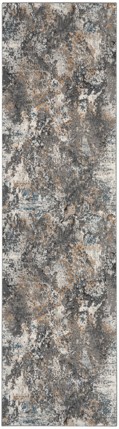 Nourison Home Tangra TNR01 Grey Multicolor Contemporary Power-loomed Rug