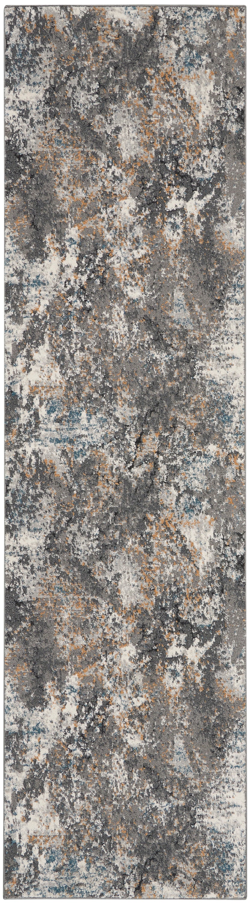 Nourison Home Tangra TNR01 Grey Multi Contemporary Power-loomed Rug