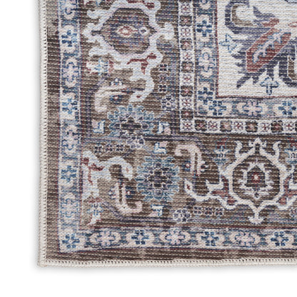 Nourison Home New Concept Washables  Olive Ivory  Traditional