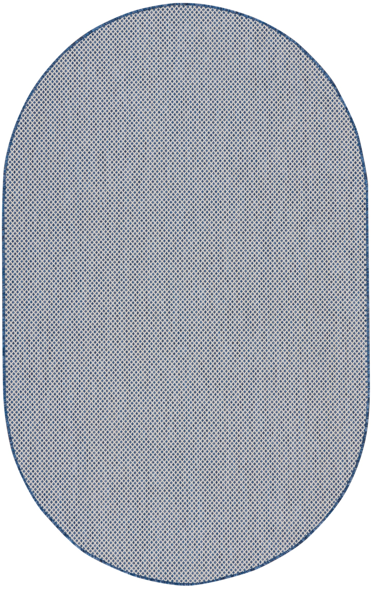Nourison Home Courtyard COU01 Ivory Blue Contemporary Power-loomed Rug