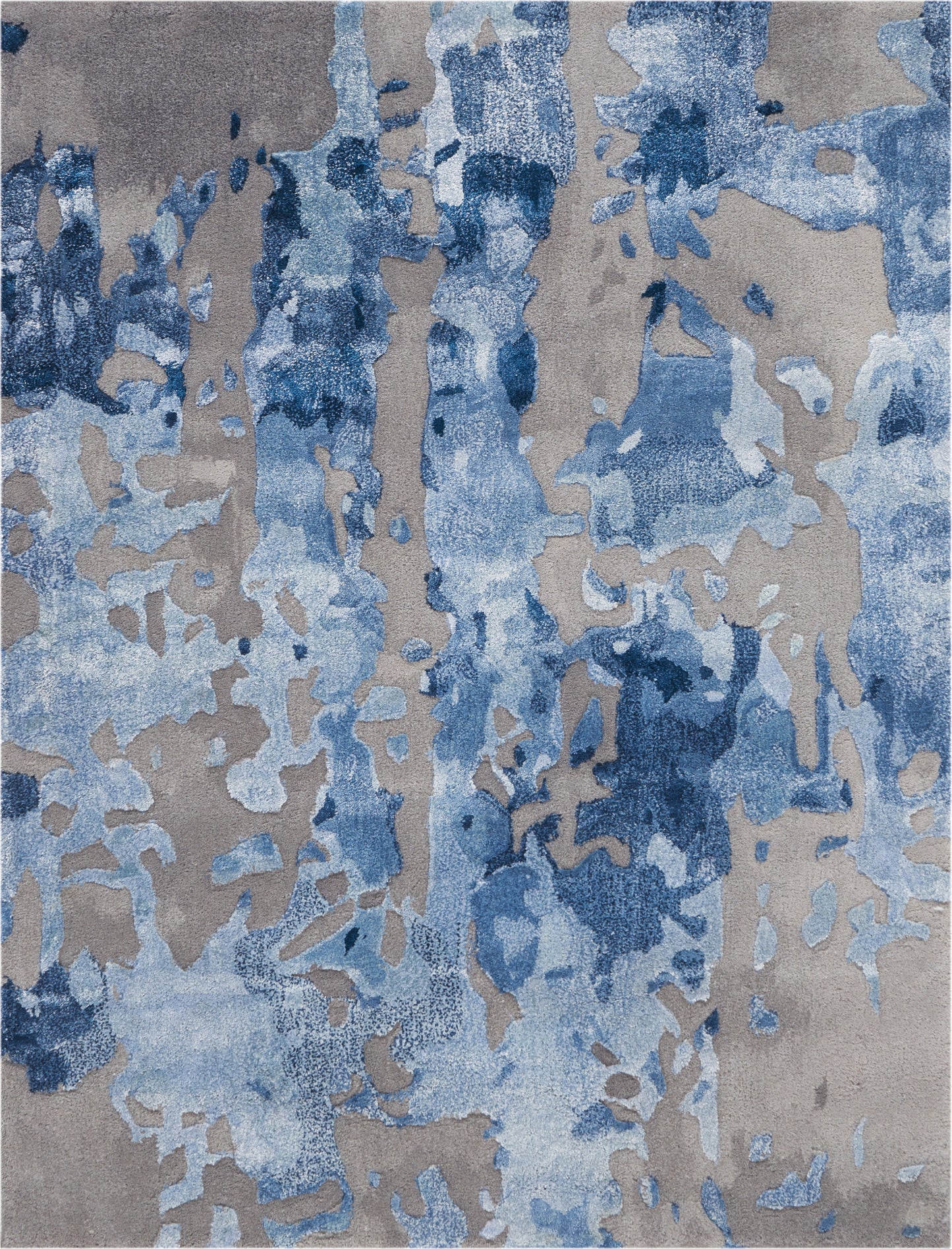 Nourison Home Prismatic PRS10 Blue Grey Contemporary Hand Tufted Rug