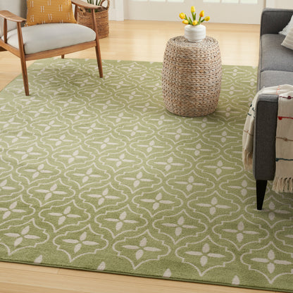 Nourison Home Nourison Essentials  Green Ivory  Contemporary