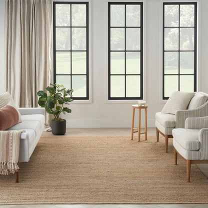 Nourison Home Natural Jute  Natural  Contemporary