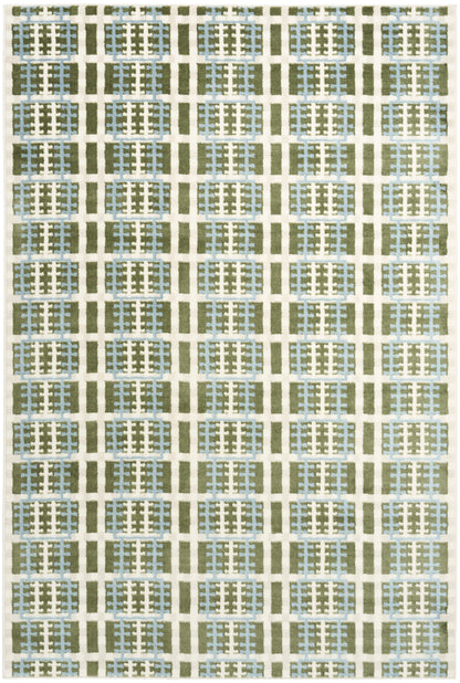 Nourison Home Nordic NRC08 Blue Green Contemporary Power-loomed Rug
