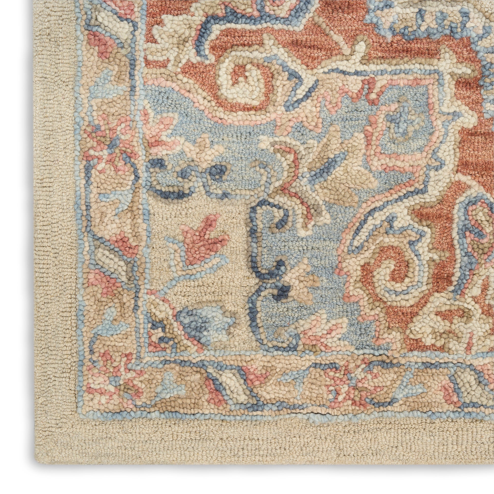 Nourison Home Maison  Ivory Rust  Traditional