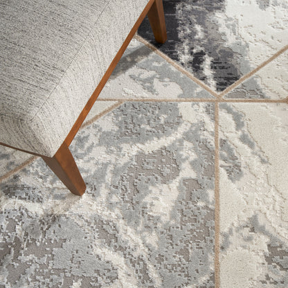 Nourison Home Elation  Ivory Grey  Contemporary