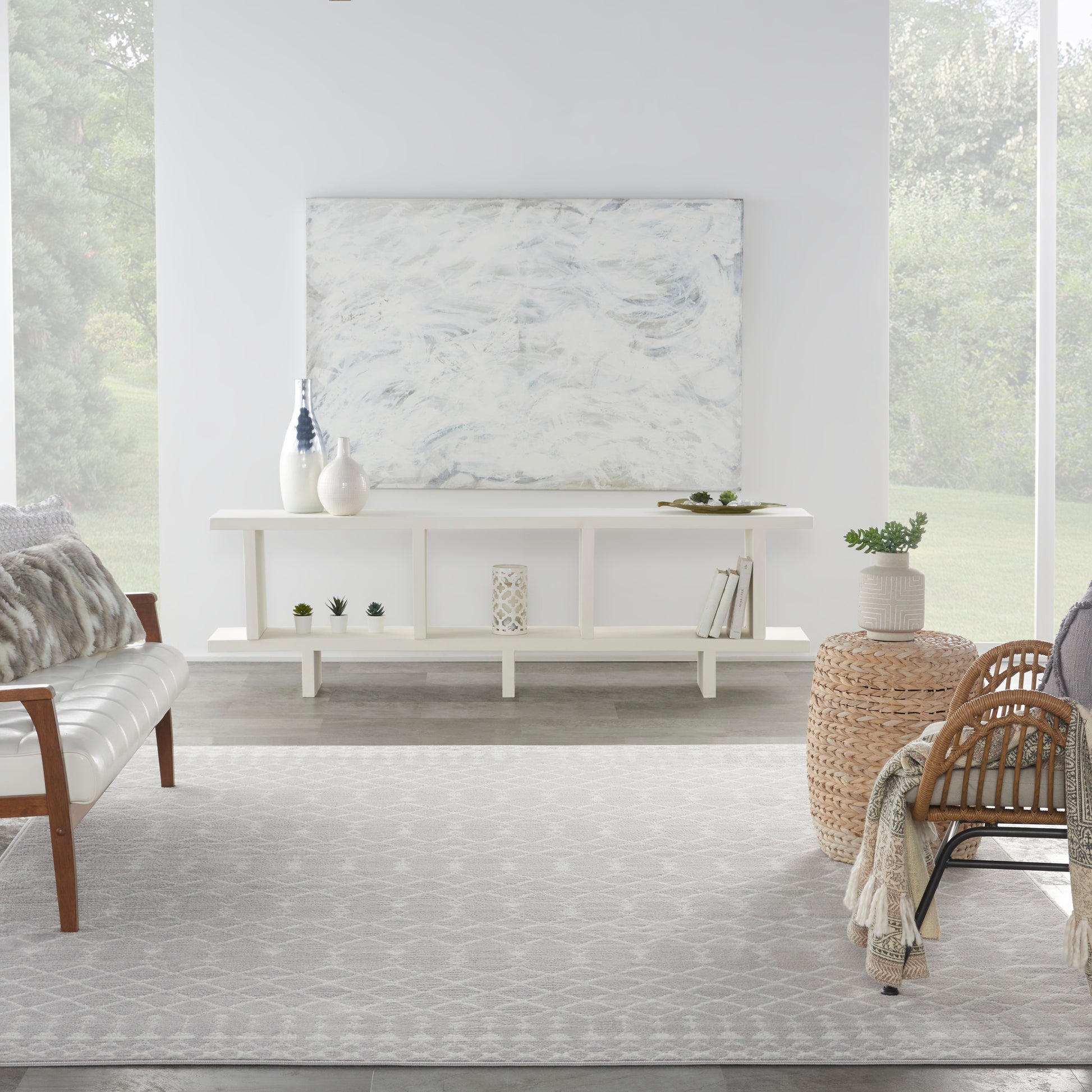 Nourison Home Whimsicle  Grey  Contemporary