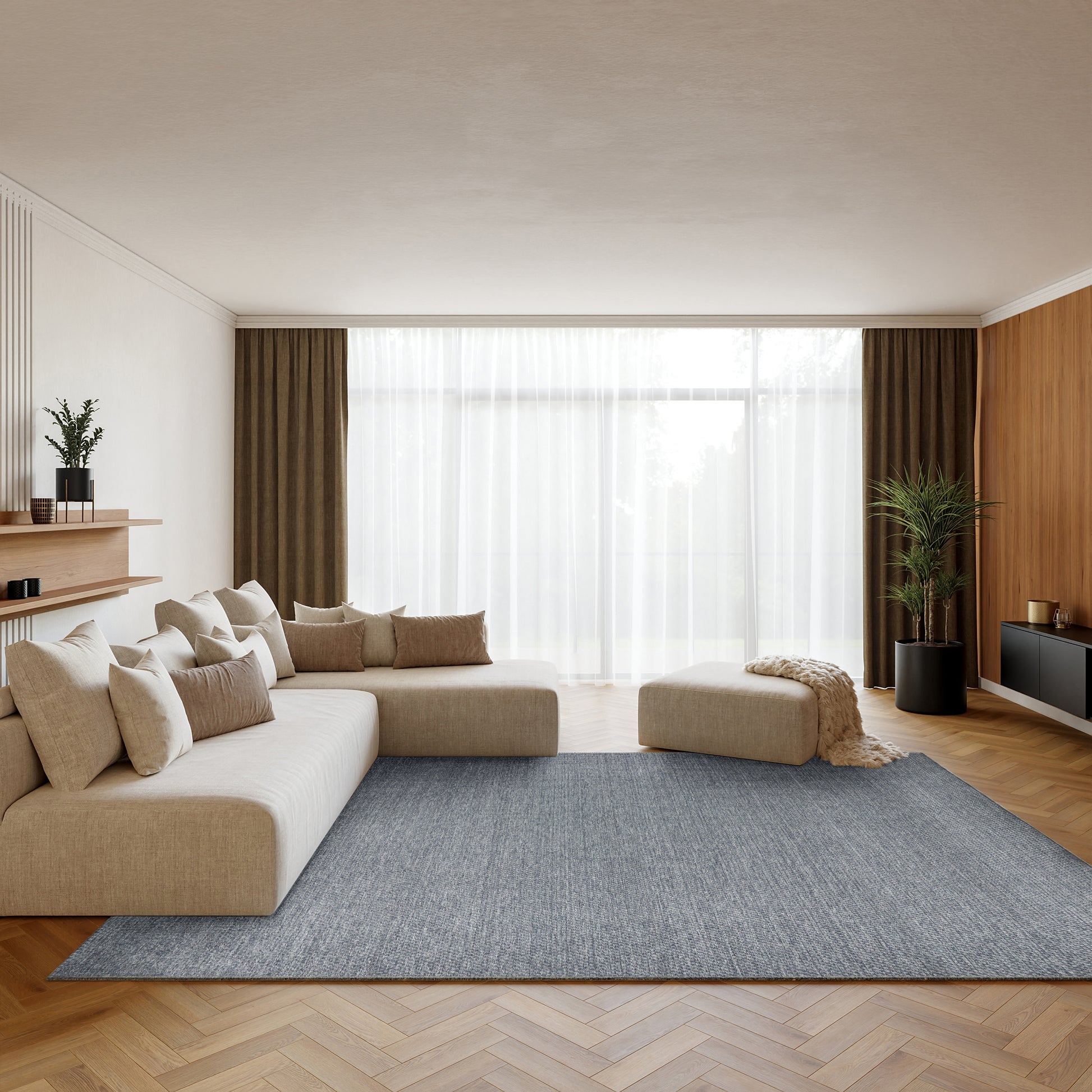 Nourison Home Tulum  Denim  Contemporary