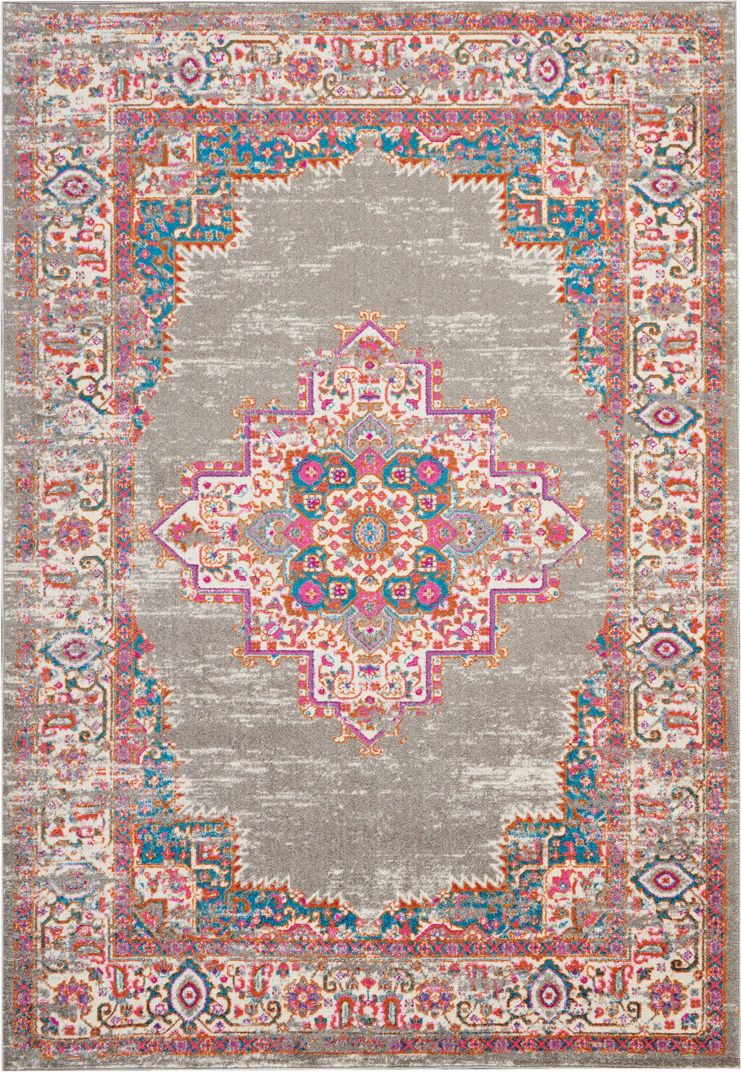 Nourison Home Passion PSN03 Grey Transitional Power-loomed Rugs