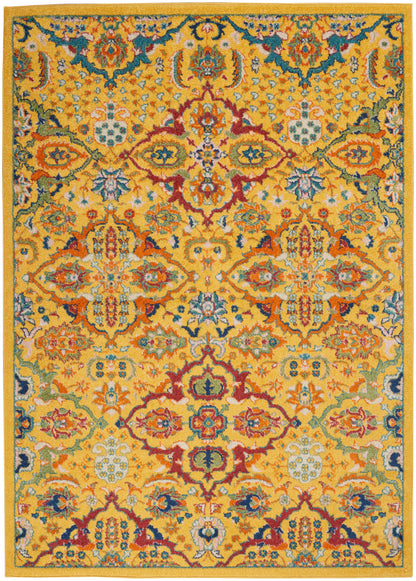 Nourison Home Allur ALR03 Yellow Multicolor Transitional Power-loomed Rug