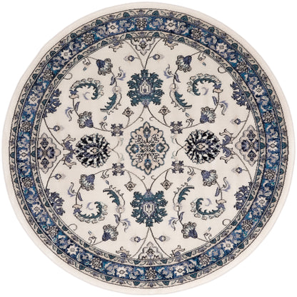 Nourison Home Nourison Essentials NRE05 Ivory Blue Traditional Power-loomed Rug