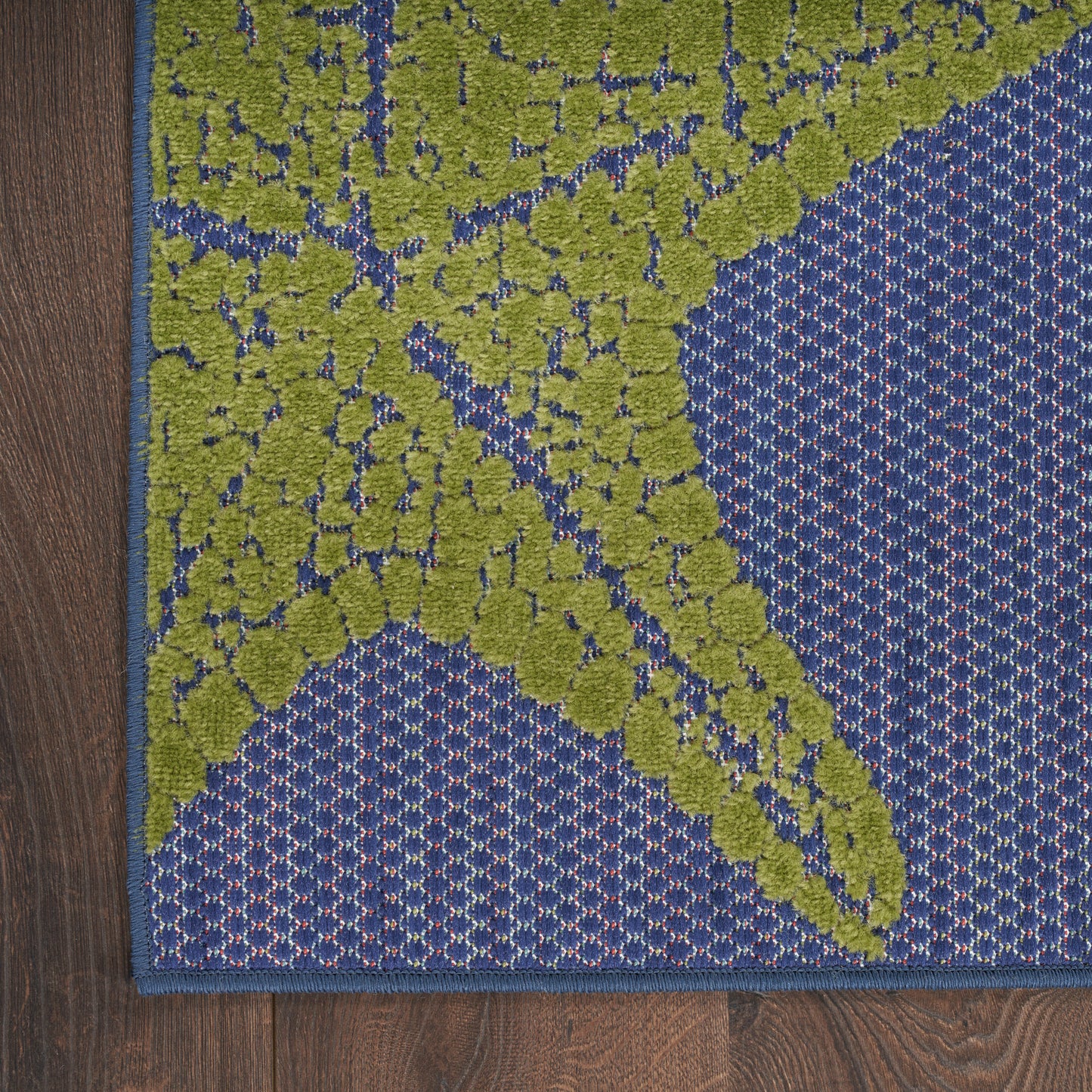 Nourison Home Aloha  Blue Multicolor  Contemporary