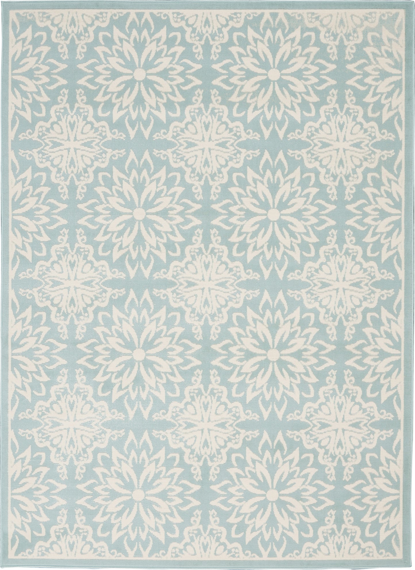 Nourison Home Jubilant JUB06 Ivory Green Transitional Power-loomed Rug