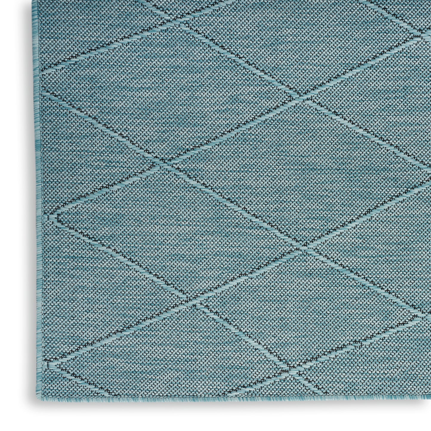 Nourison Home Washable Solutions  Aqua  Contemporary