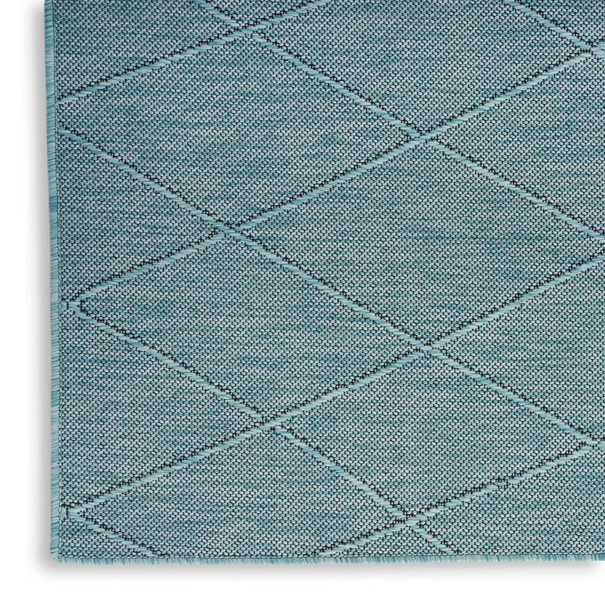 Nourison Home Washable Solutions  Aqua  Contemporary