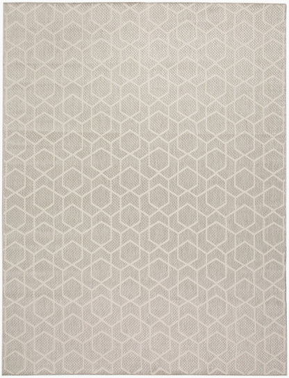 Nourison Home Horizon Indoor/Outdoor HOZ01 Grey Contemporary Power-loomed Rug