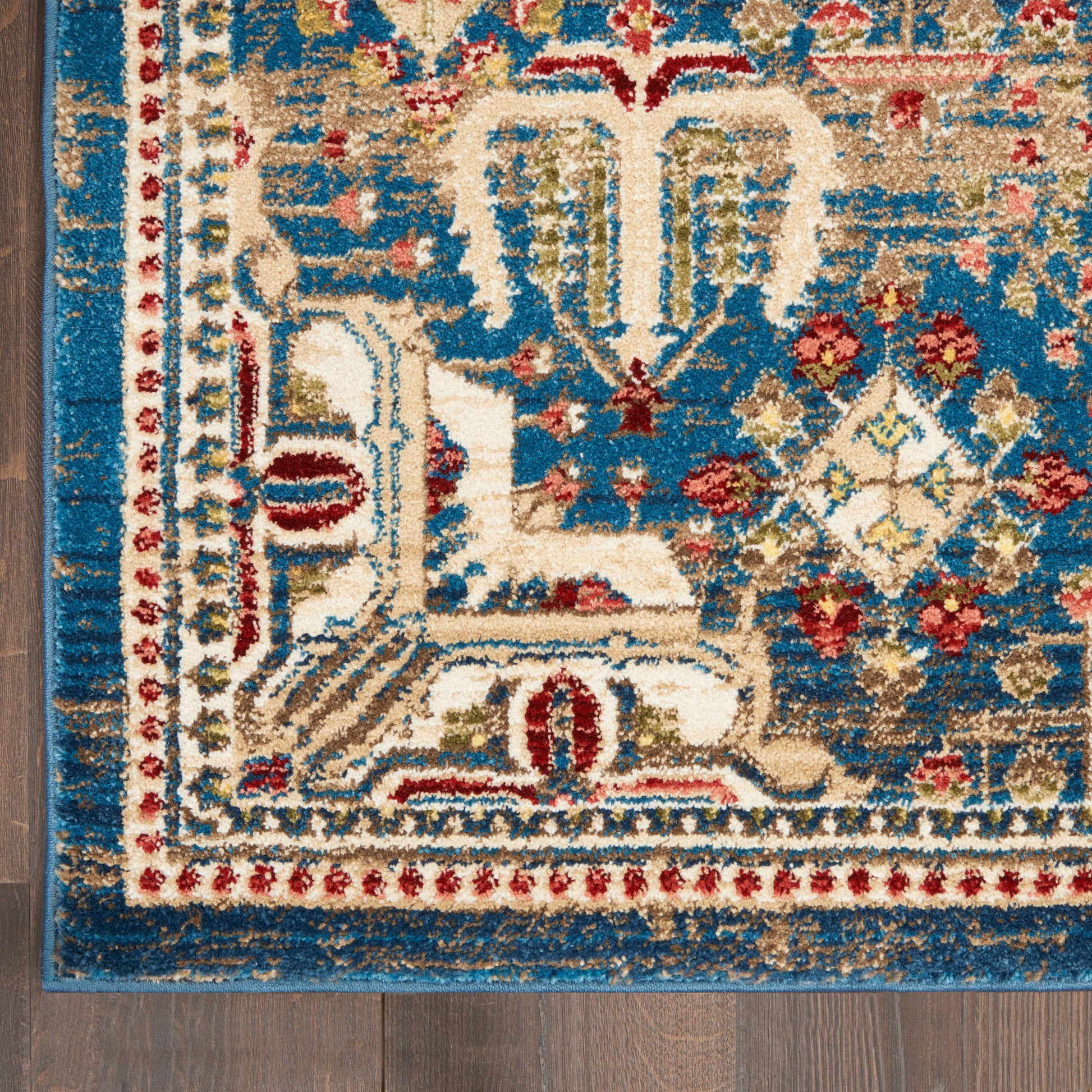 Nourison Home Karisma  Blue Ivory  Traditional
