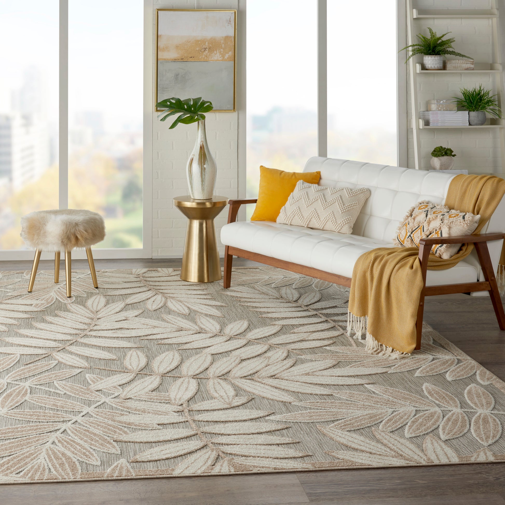 Nourison Home Aloha  Natural  Contemporary
