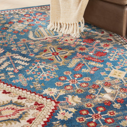 Nourison Home Karisma  Blue Ivory  Traditional