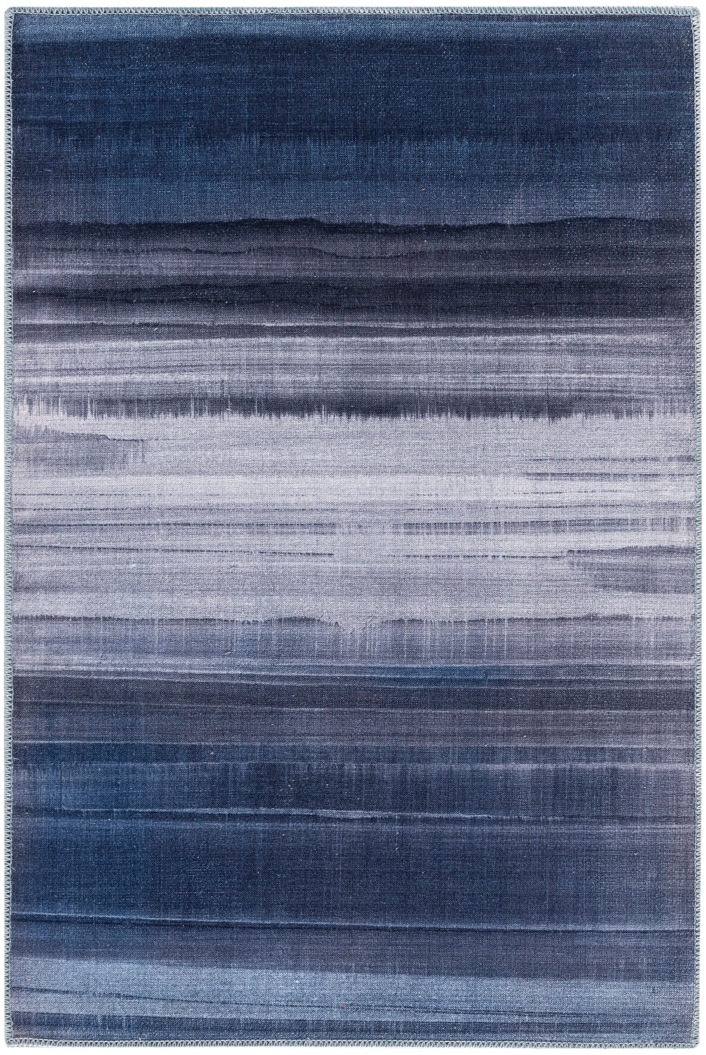Calvin Klein Launder LDR01 Navy Contemporary Power-loomed Rug
